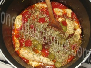 suprêmes volaille tomate olives_etape 8