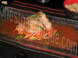 filet de saumon en nems