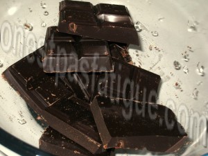 glaçage chocolat_etape 1