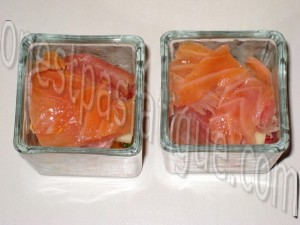 verrine de saumon au jambon de Bayonne_etape 10