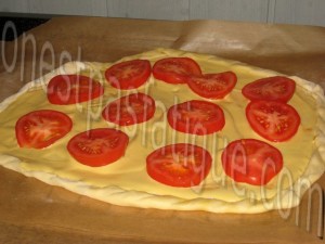 tarte fine tomate-basilic-jambon parme base moutarde_etape 6